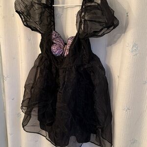 🧁B2G1🧁 Current Mood Take Flight Butterfly Puff Sleeve Dress